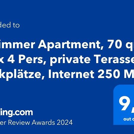2 Zimmer Apartment, 70 Qm, Max 4 Pers, Private Terasse, 2 Parkplaetze, Internet 250 Mbit Gärtringen Exterior photo